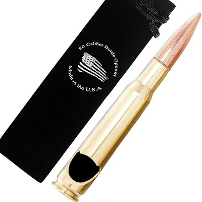 Ouvre-bouteille bmg en forme de balle en laiton véritable de calibre 50 fabriqué