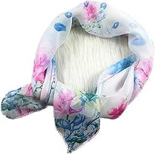 Coolbaby petit foulard carré imprimé foulard en soie pastorale 60 cm mousseline