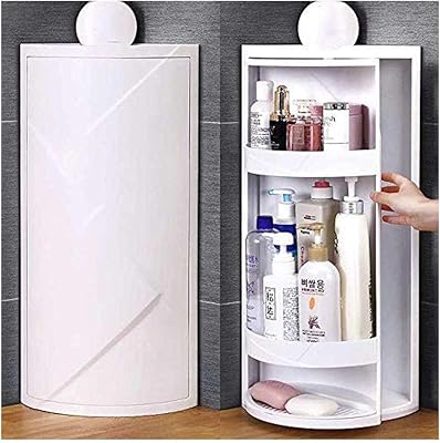 Étagère d'angle de salle de bain à 3 niveaux, rangement de douche, étagère