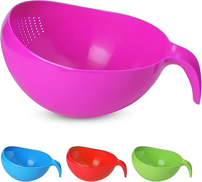 Passoire de lavage de riz robuste ks john avec poignée pour légumes-riz