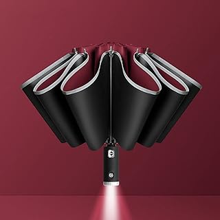 Babyski parapluie automatique coupe-vent pliable inversé protection uv voyage léger soleil