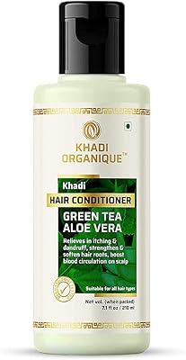Après-shampoing capillaire à l'extrait de thé vert biologique kadi, 210 ml