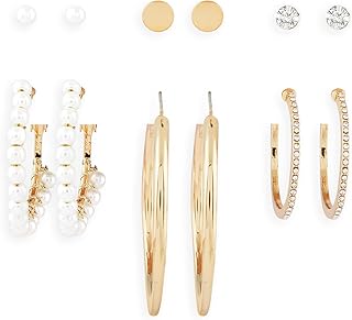 Ensemble de boucles d'oreilles modernes en argent et or de zaveri, parsemées