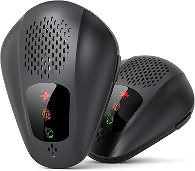 Répulsif antiparasitaire à ultrasons paquet de 2 répulsifs électroniques antiparasitaires d'intérieur pour insectes