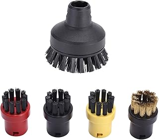 Ensemble de brosses rondes de nettoyage à la vapeur, 5 pièces, accessoires