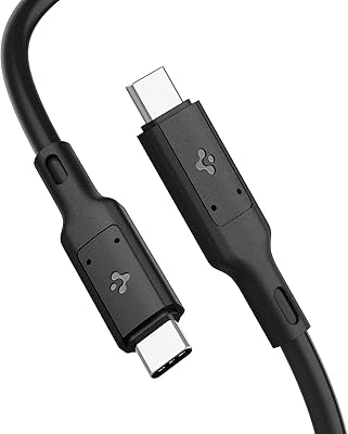 Câble spigen usb 4 [certifié usb-if] pour câble thunderbolt 4, charge 100 w