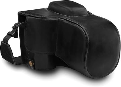 Étui en cuir megagear ever ready mg1535 pour appareil photo compatible avec nikon