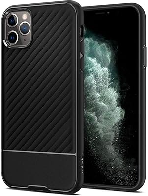 Coque spigen core armor conçue pour iphone 11 pro - noir mat