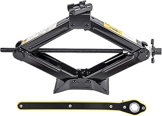 Cric à ciseaux de marque led 1,5 tonne (1,5 kg) conception robuste