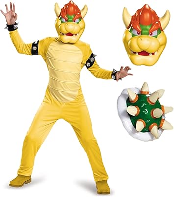Costume bowser deluxe, taille m (7-8)
