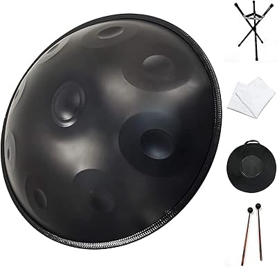 Mini tambour à main en acier de 18 po avec sac