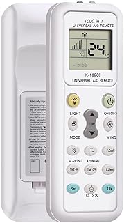 Télécommande de climatisation universelle lcd 1000 en 1 pour mitsubishi toshiba hitachi fujitsu