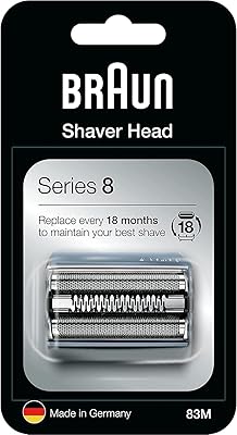 Tête de rasoir électrique braun series 8 83m - argent compatible