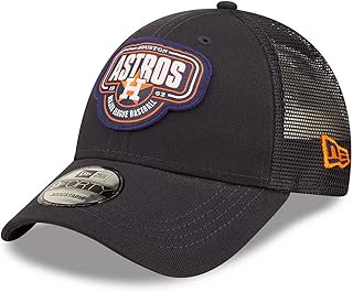 New era houston astros 9forty logo patch trucker snapback hat, bleu marine, taille