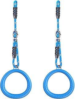 Dolipest anneaux de gymnastique antidérapants pour enfants en forme de singe avec sangles