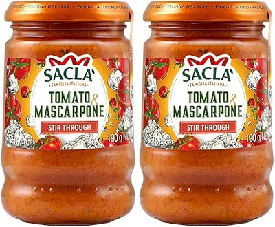 Sauce tomate mascarpone sacla (190g, paquet de 2)