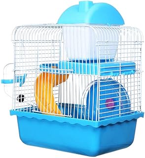 Cage intul happytrail mini crystal hamster, habitat pour petits animaux avec roue