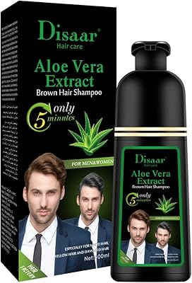 Shampooing disaar beauty pour cheveux bruns à l'aloe vera (400 ml)