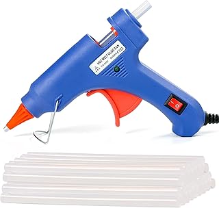 Pistolet à colle 20 w avec 50 bâtons de chaude. couvercle amovible résistant