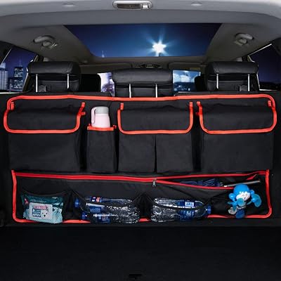 Organisateur de coffre suspendu à la banquette arrière sac de rangement pliable