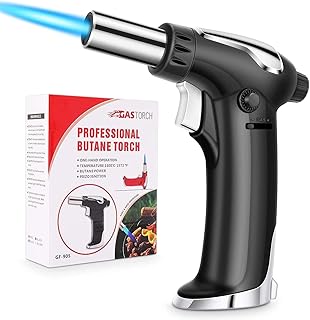 Torche au butane, briquet de cuisine rechargeable, s'adapte à tous les réservoirs