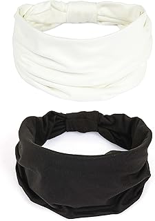 Bandeaux larges pour femmes, bandeaux de cheveux noués style bohème, bandeaux élastiques