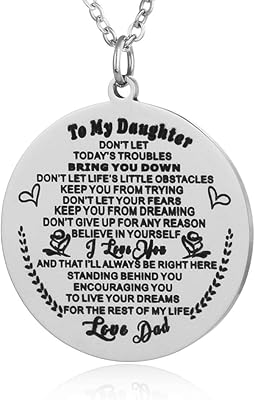 Collier pendentif coloré fairax l father to my son, cadeau d'anniversaire militaire