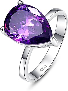 Bague de fiançailles bonlavie pour femme en argent sterling 8,8 carats avec pierre