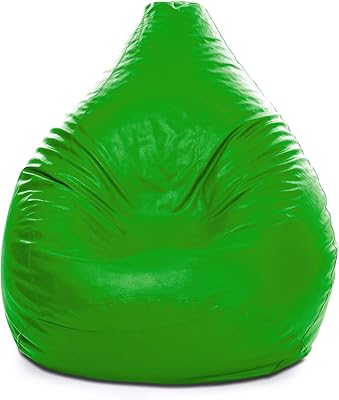 Pouf poire en plastique pvc lux decora avec remplissage, taille 90 x 80