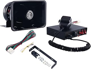 Amplificateur d'avertissement d'urgence freetec 200 w à 8 niveaux avec microphone portable