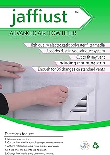 Kit de filtres de ventilation javiost 12" x 12" média électrostatique statique