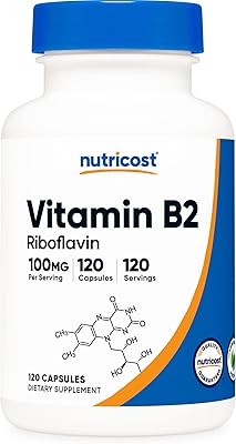 Vitamine b2 (riboflavine) 100 mg, 120 gélules - sans gluten et sans ogm