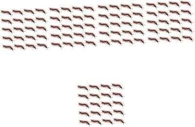 Stobok 300 pièces simulation mille-pattes présents animaux jouets cerveau jouet goodie sac jouets