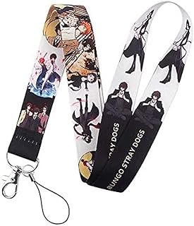 Bungo stray dogs manga anime 17,72 pouces corde de cou porte-clés badge d'identification