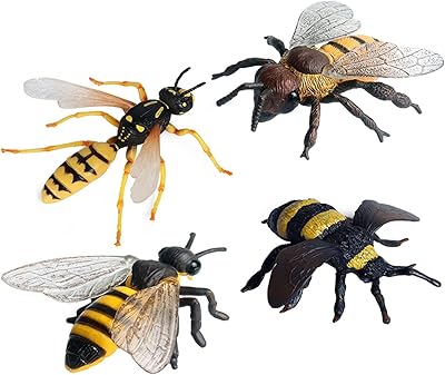 Jouet modèle d'insecte abeille, jouet modèle d'insecte animal sauvage, jouet éducatif en plastique