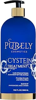 Traitement purely cystine 1000 ml, traitement pour lisser les cheveux abîmés, bouclés