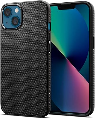 Coque spigen liquid air conçue pour iphone 13 - noir mat