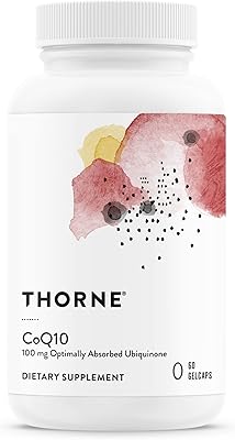 Thorne coq10-100 mg - complément alimentaire breveté sans cristaux pour la santé cardiaque