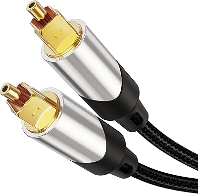 Câble audio optique numérique cable creation, câble spdif mâle toslink de 15 pieds