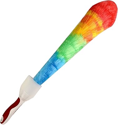 Road power rainbow doux statique plumeau flexible multicolore pliable toile d'araignée plumeau