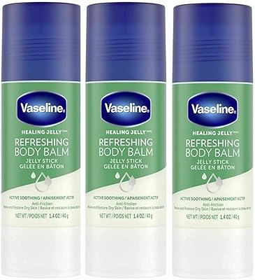 Baume corporel rafraîchissant anti-friction pour raviver et restaurer la peau sèche, 1,4 oz