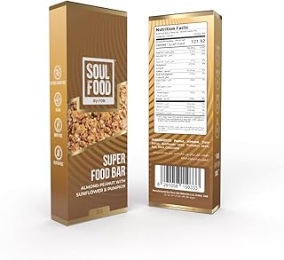 Barre de superaliments riches en nutriments soul food aux noix et graines aux