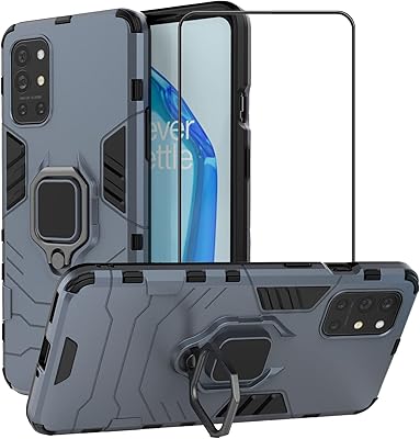 Coque oneplus 9r 5g second spring avec protecteur d'écran en verre trempé, coque