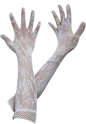 Gants sexy pour femmes, gants en dentelle d'opéra à doigts complets vintage, occasions