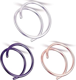 Anneau de nez double pour piercing simple 20g, anneaux de nez 6mm 8mm