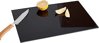 Planche à découper en verre trempé, antidérapante, protège-plan de travail, résistante aux rayures
