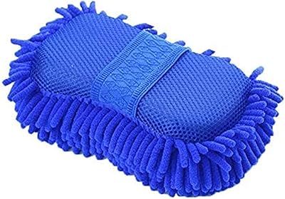 Serviette de nettoyage de lavage de voiture en microfibre douce et chenille, éponge