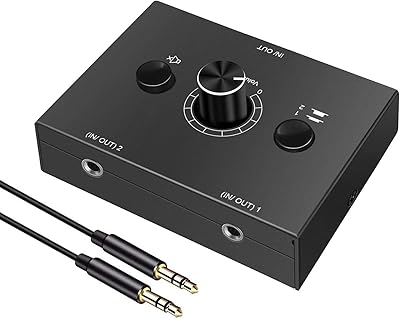 Adaptateur audio stéréo 3,5 mm adaptateur audio passif casque de poche boîte