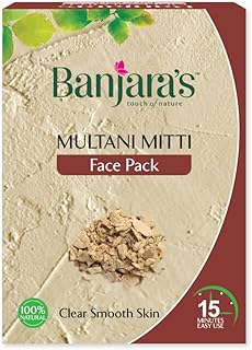Banjara touch of nature multani mitti face pack - peau douce et transparente