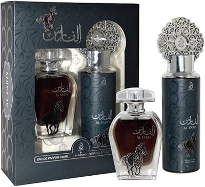 Coffret cadeau de parfum my perfume al fares d'arabiyat, deux pièces pour unisexe